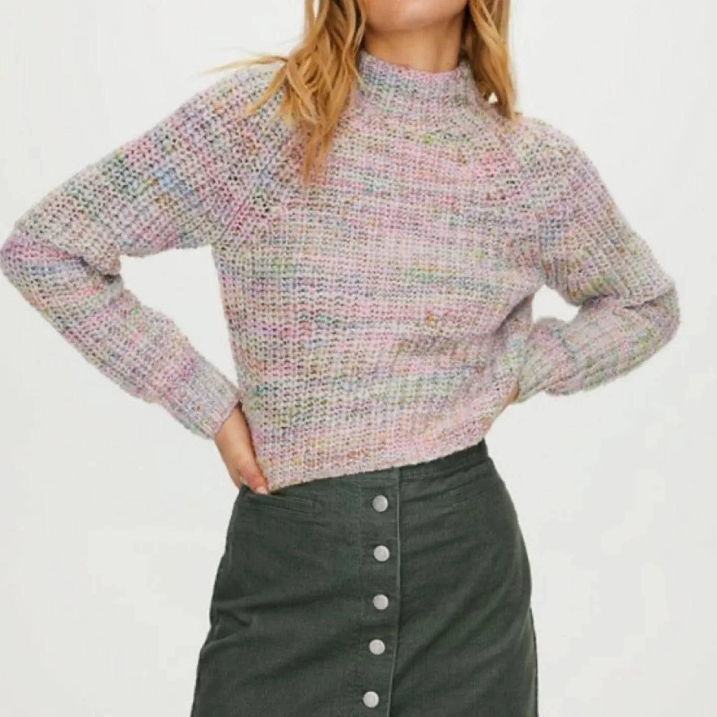 Wilfred Free Chunky Knit Wool Blend Sweater - Size XS image indicator(7)