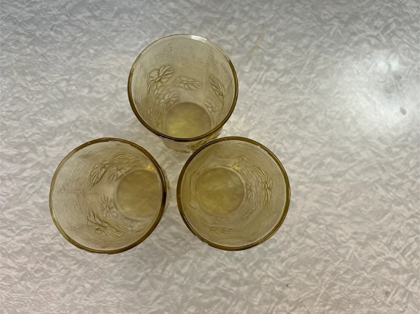 Vintage Anchor Hocking Amber Drinking Glasses image indicator(2)