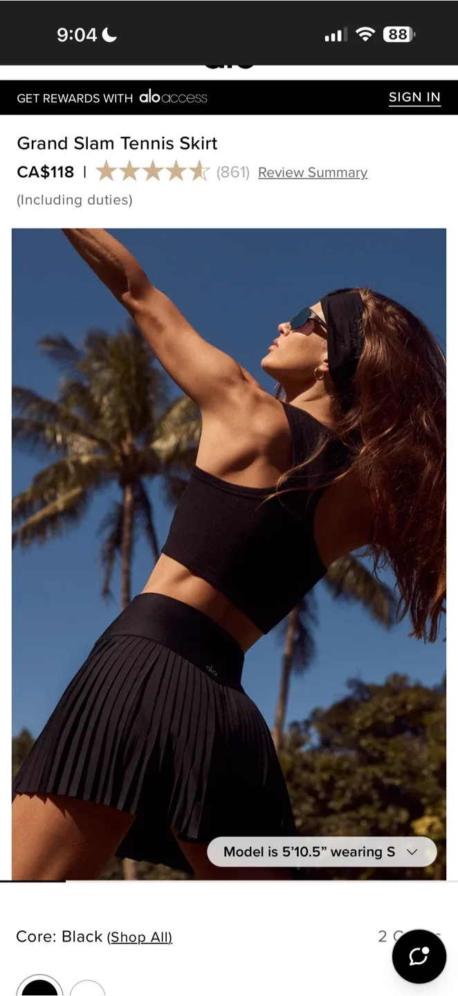 Alo yoga grand slam tennis skirt image indicator(7)