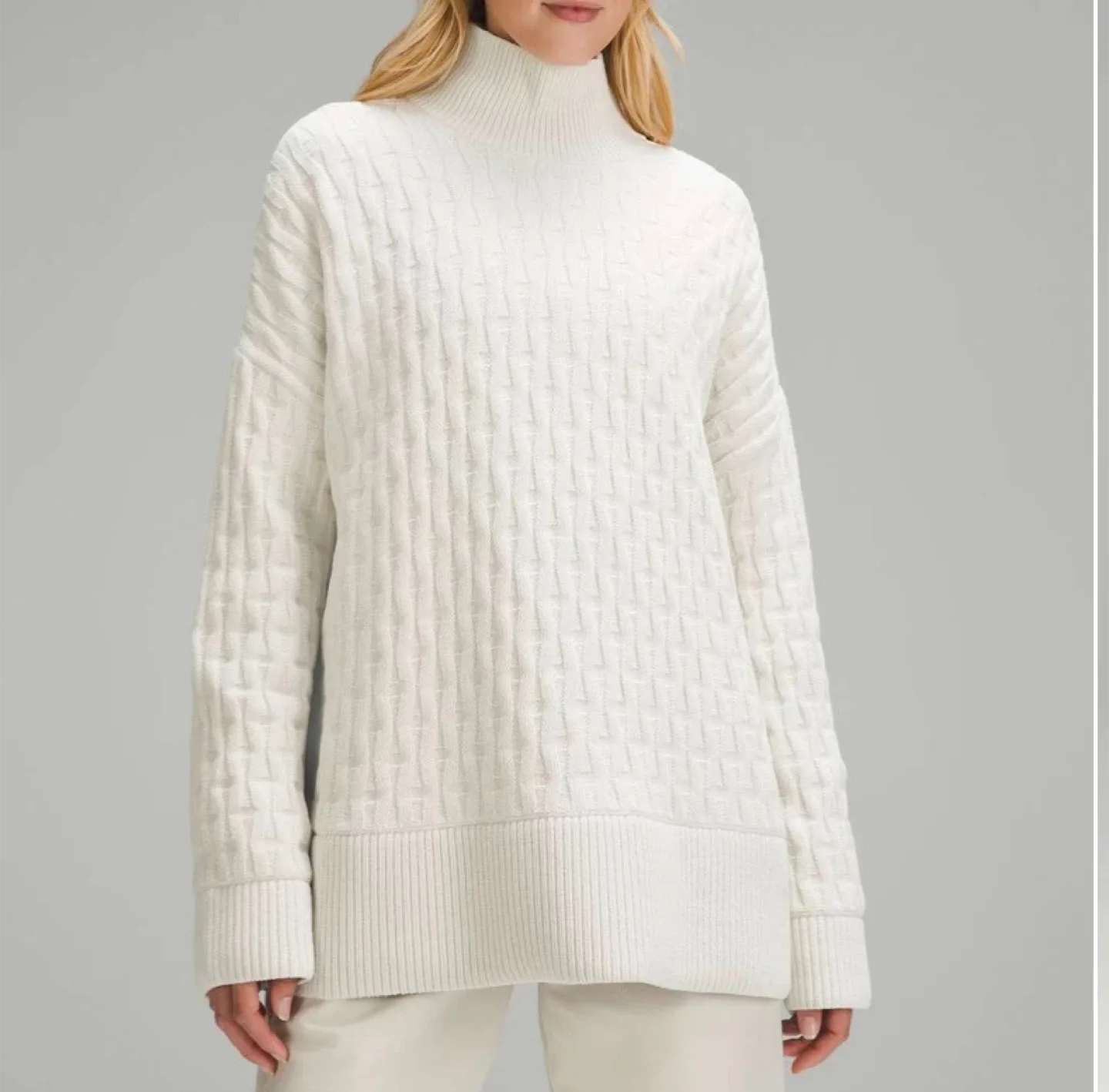 Lululemon cable knit relaxed fit sweater image indicator(8)