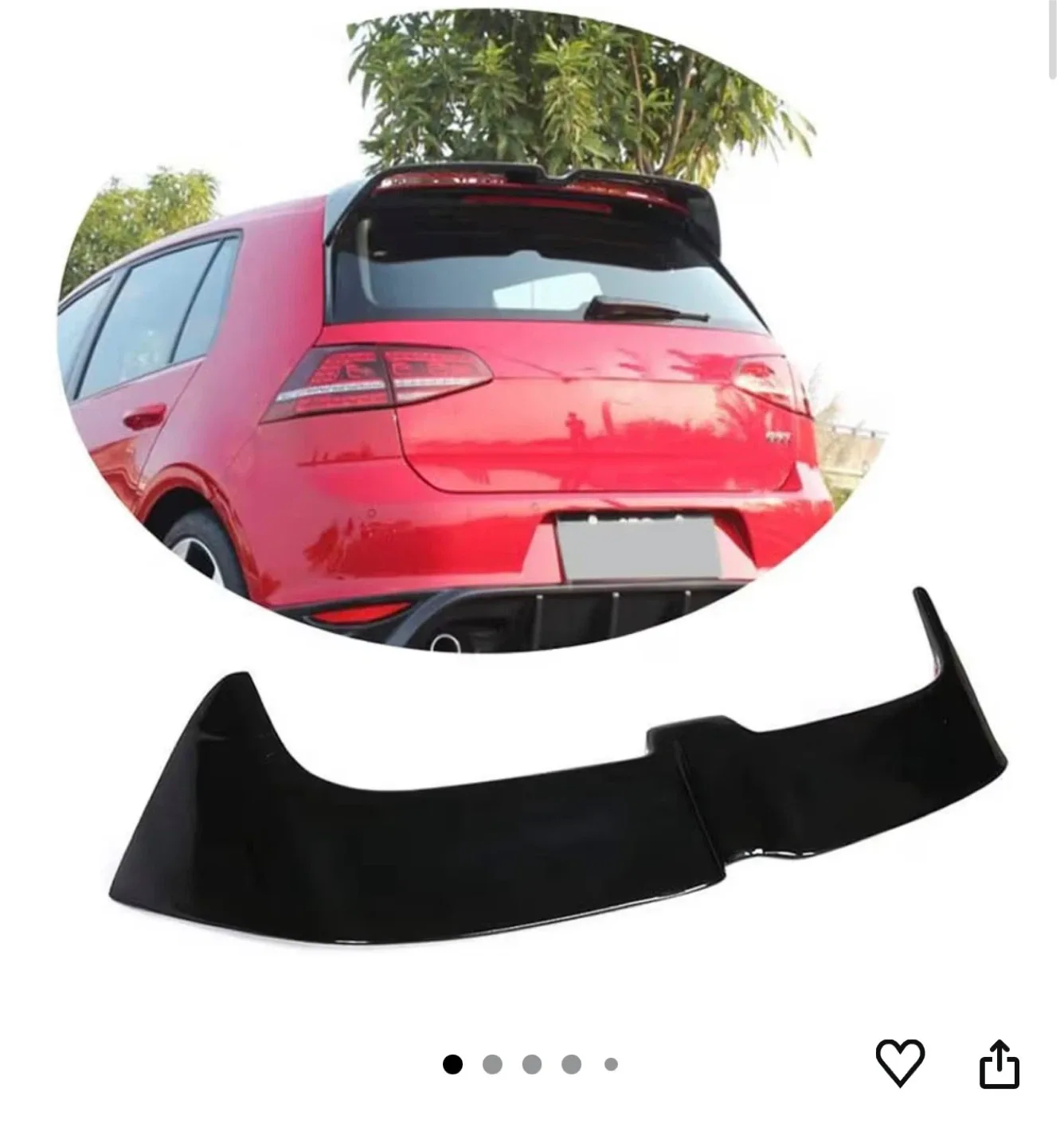 Car Rear Spoiler Wing
