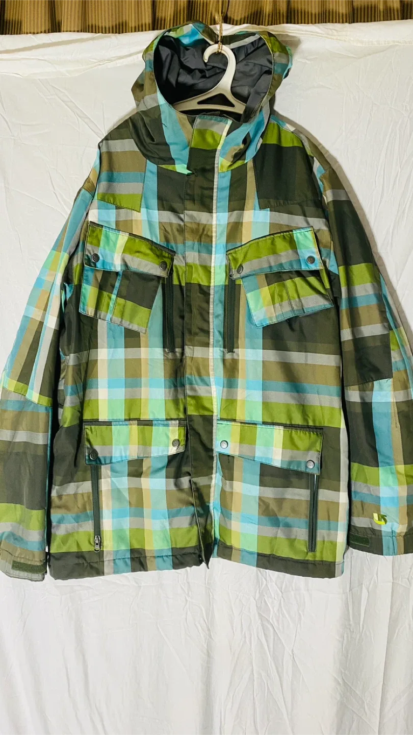 Burton Plaid Snow Jacket - Size Large image indicator(3)