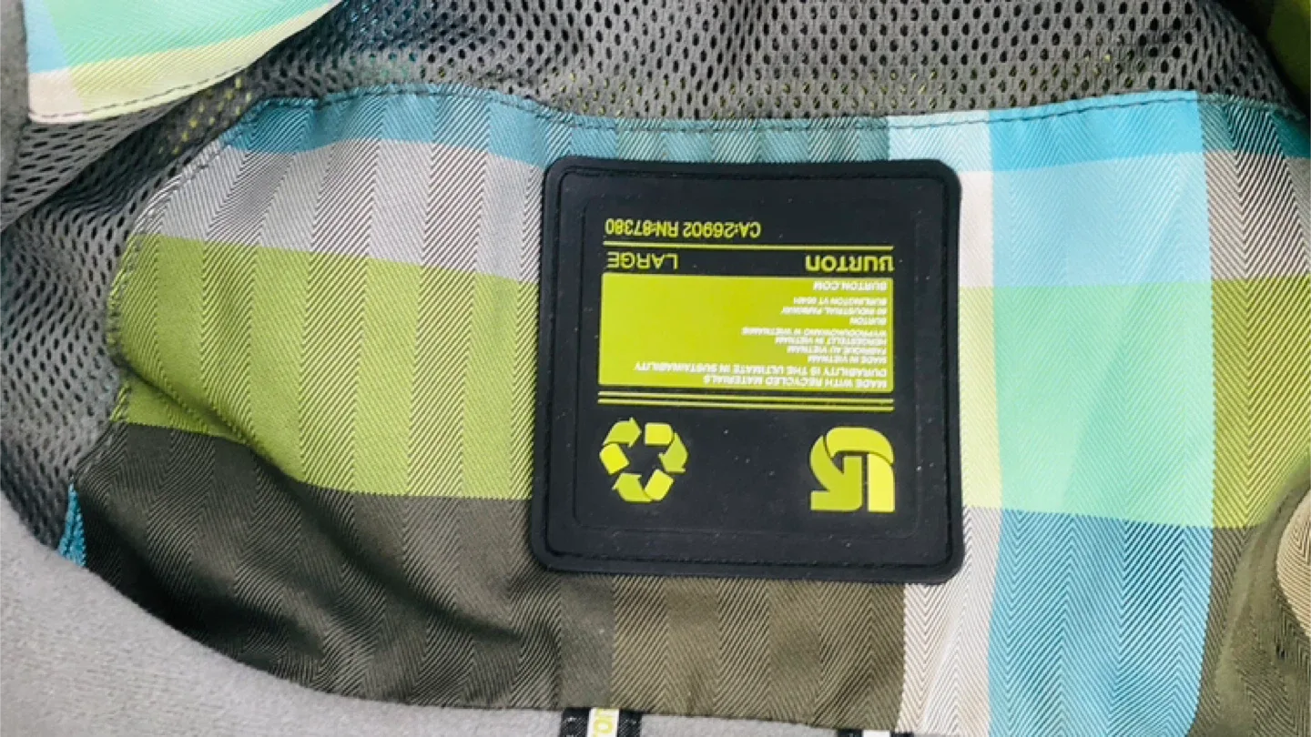 Burton Plaid Snow Jacket - Size Large