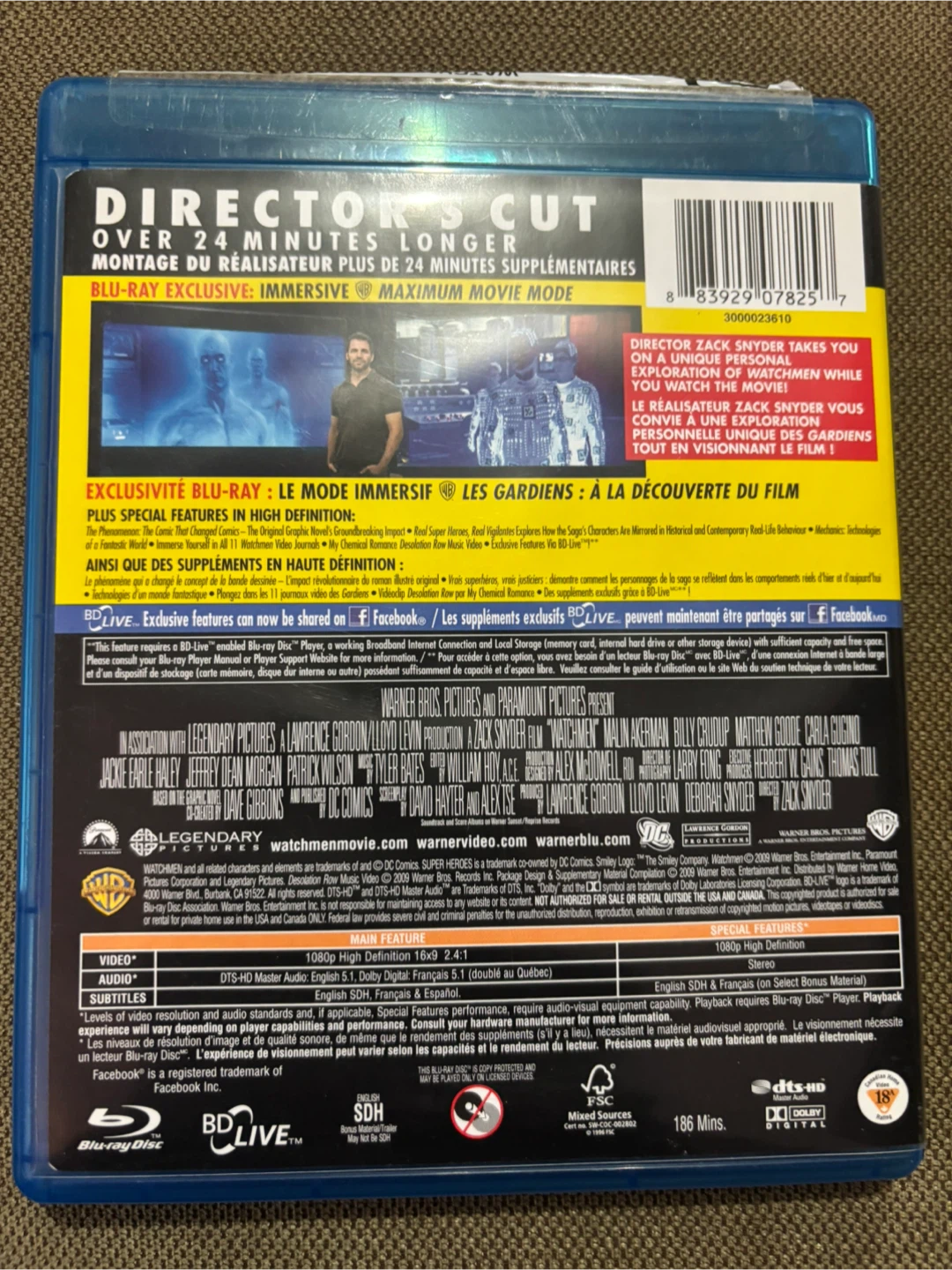 Watchmen Director's Cut Blu-ray - photo 3