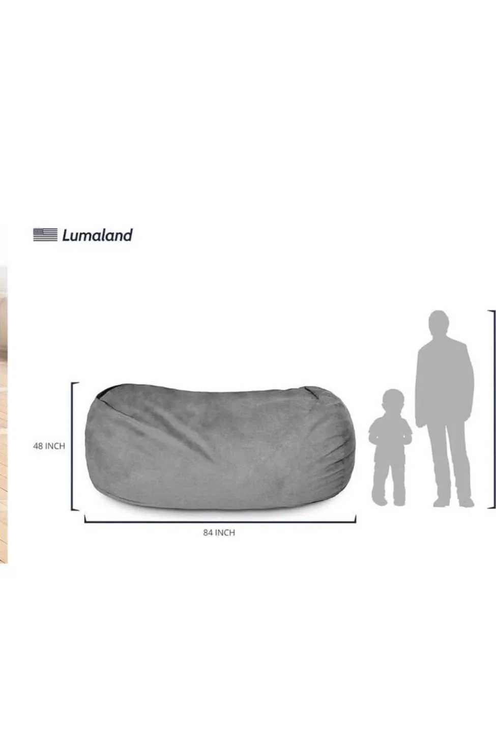 Lumaland Beanbag Sofa - 84 inch image indicator(3)