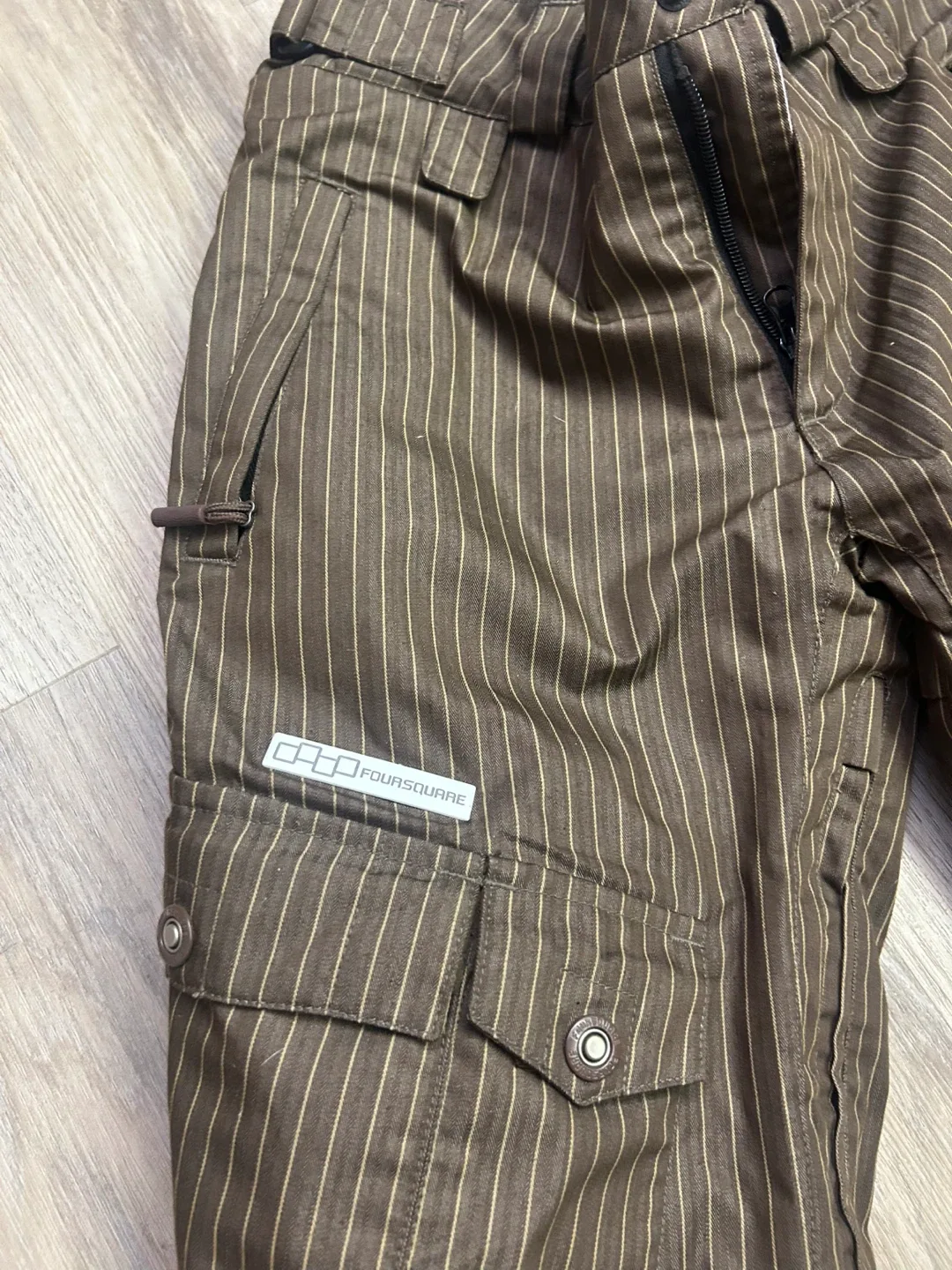 Foursquare Striped Snow Pants - Brown image indicator(3)