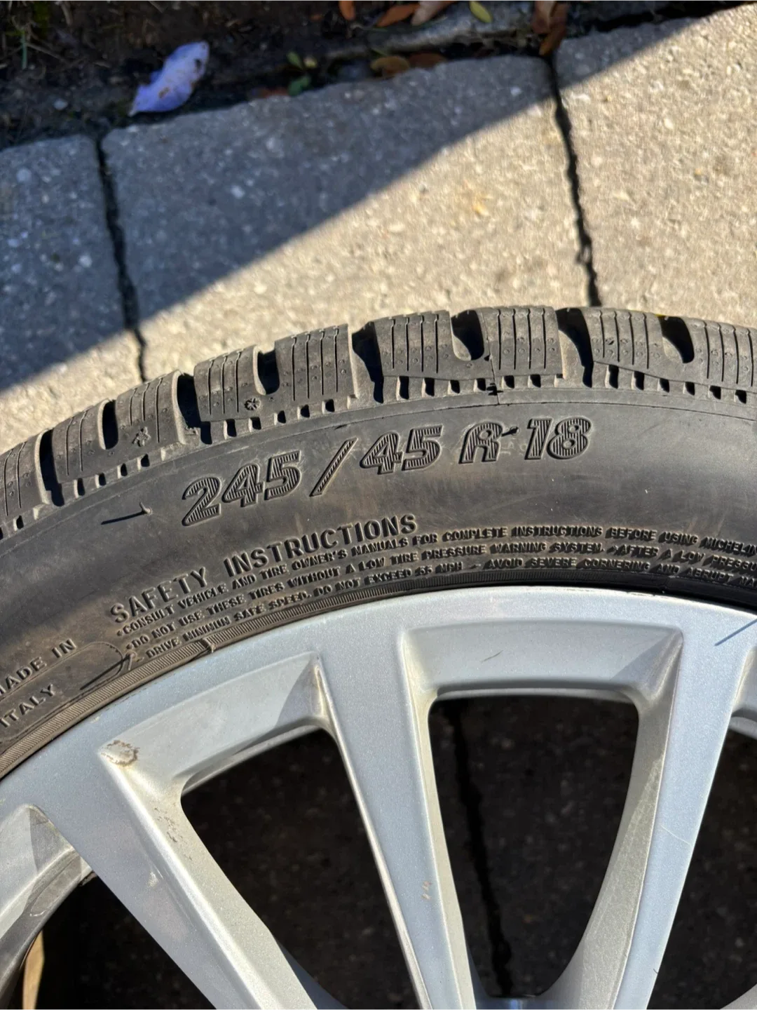 BMW rims with Michelin Pilot Alpin Tire - 245/45R18 image indicator(4)