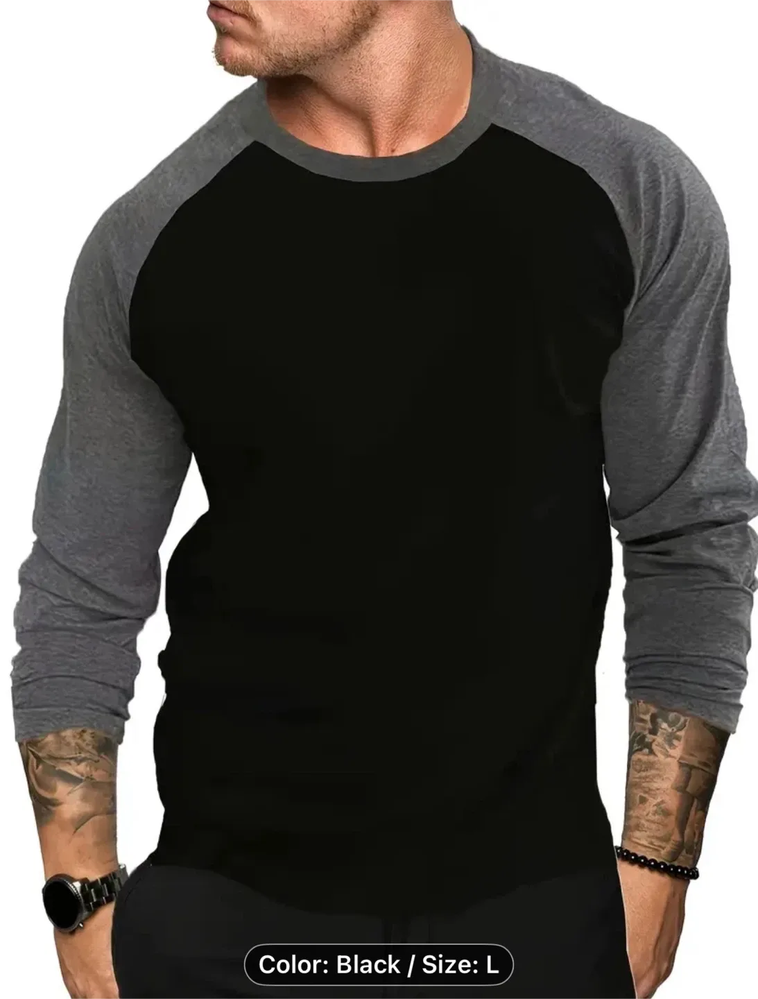Men's Fashion Sports Long Sleeve T-Shirt image indicator(4)
