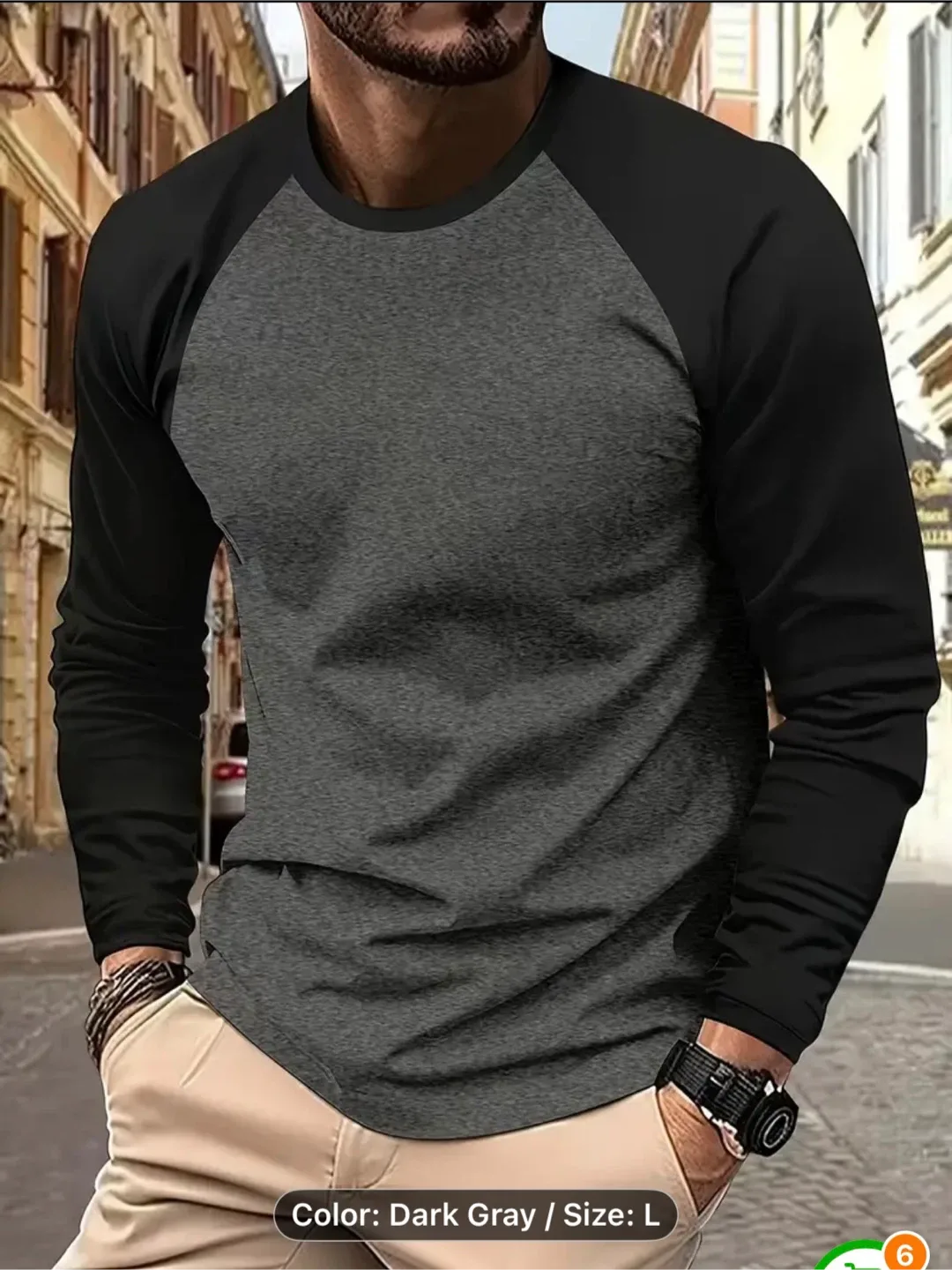 Men's Fashion Sports Long Sleeve T-Shirt image indicator(6)