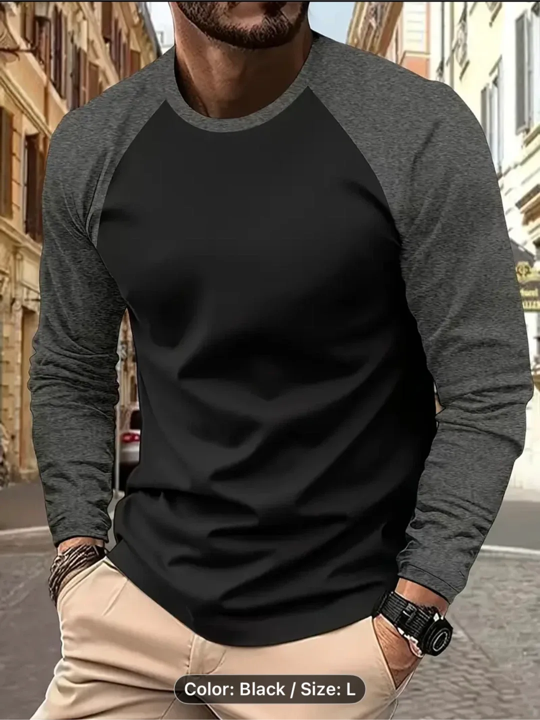 Men's Fashion Sports Long Sleeve T-Shirt image indicator(8)