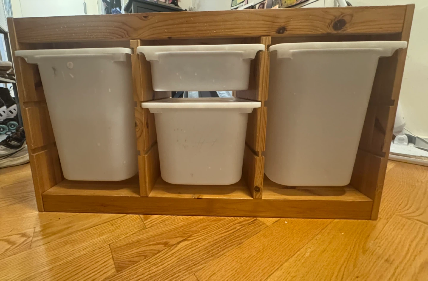 IKEA Trofast, Wooden Storage Unit with Bins