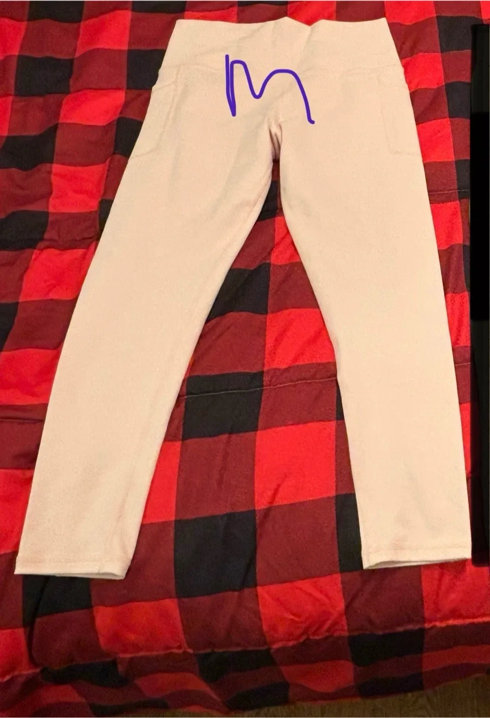 Soft pink leggings- Size M thumbnail