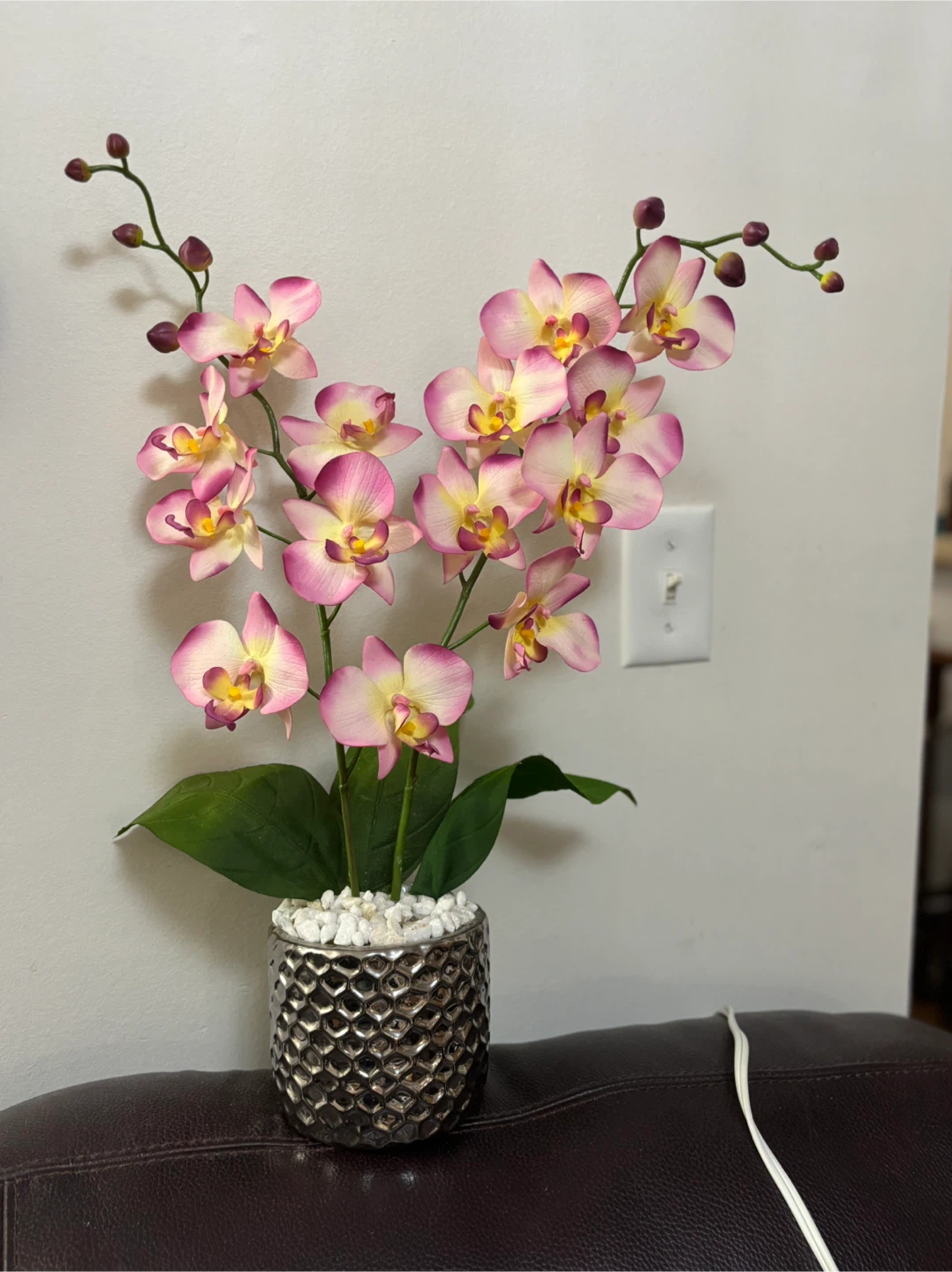 Artificial Orchid Flower Arrangement