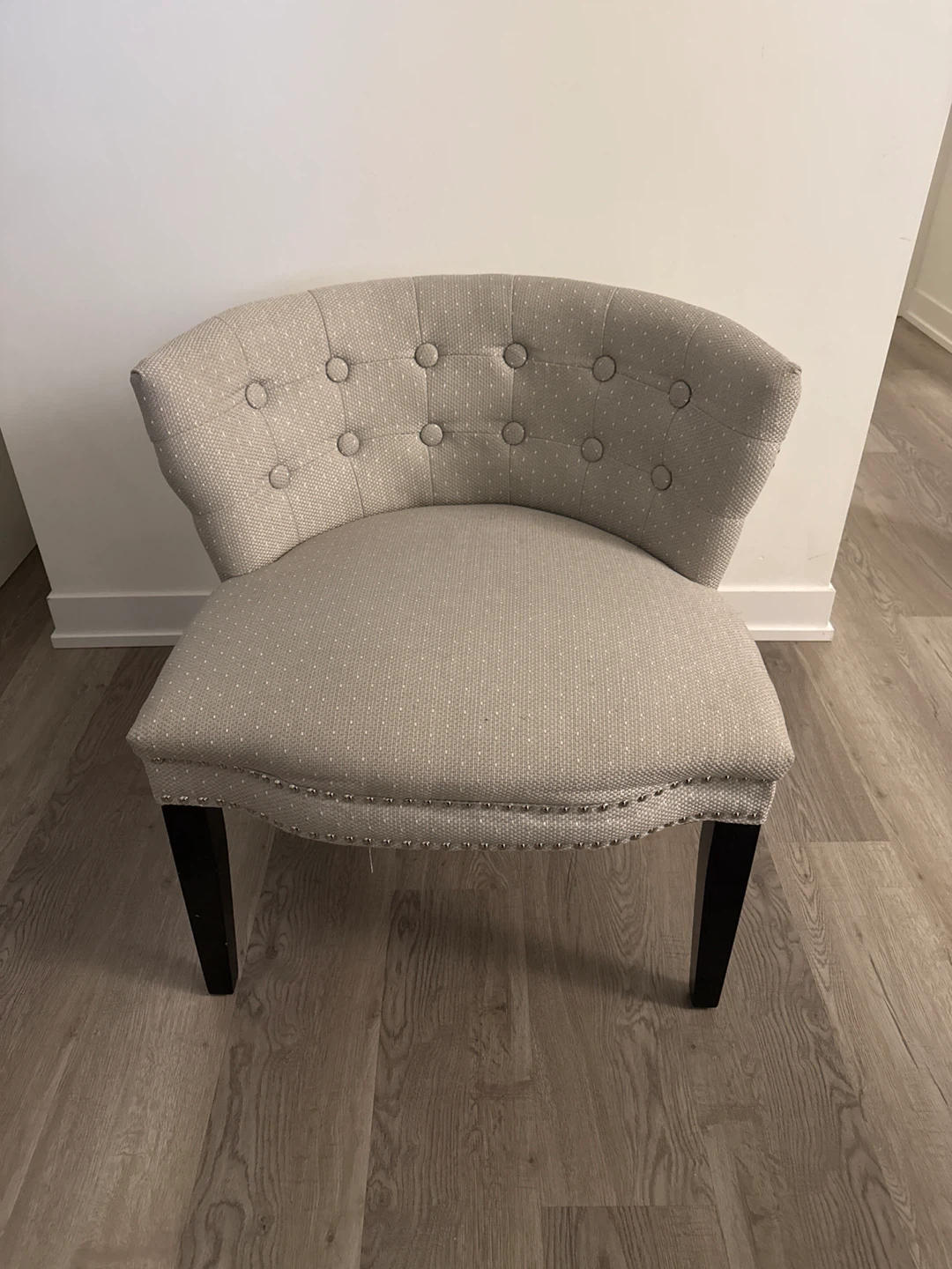 Upholstered Accent Chair - Neutral Tone - photo 2