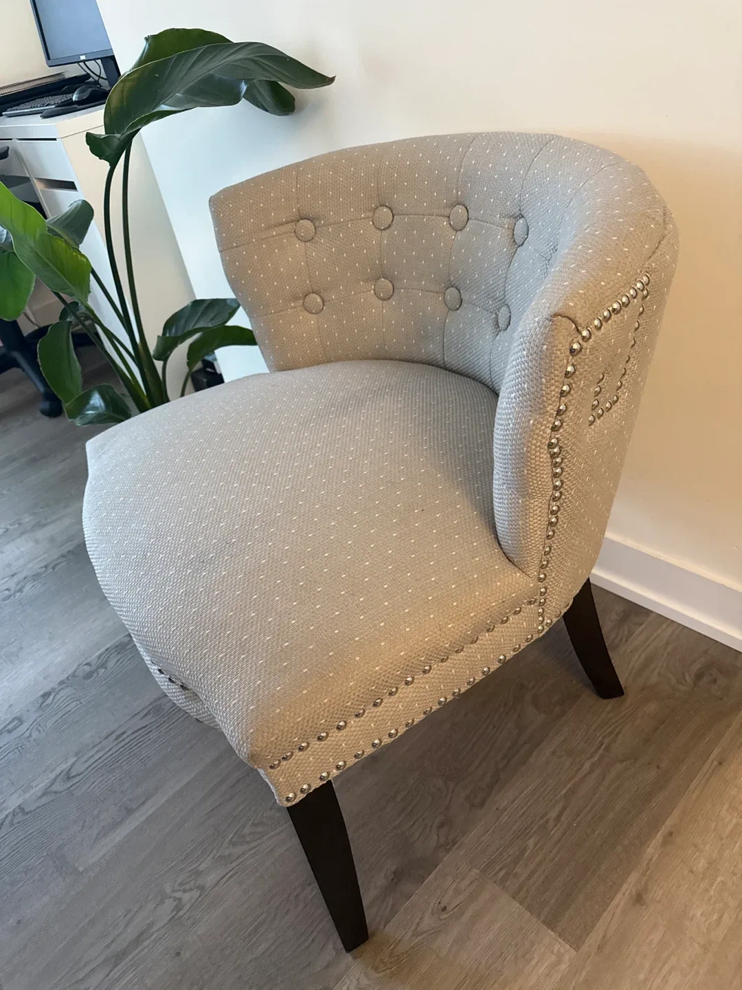 Upholstered Accent Chair - Neutral Tone