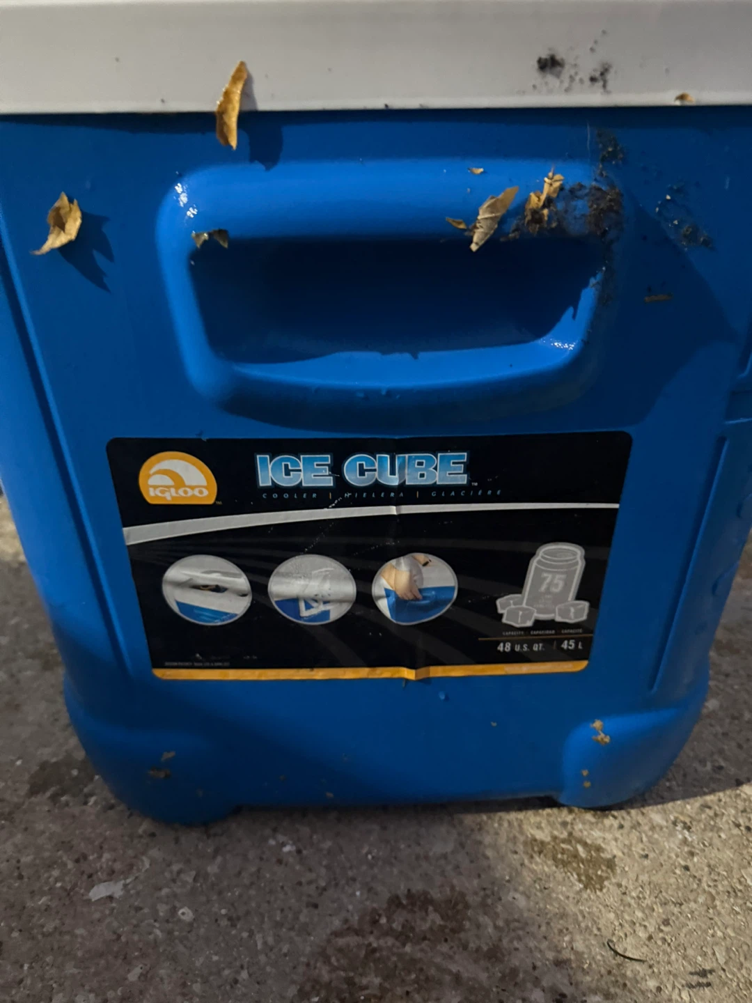 Igloo Ice Cube Cooler - Blue & White - photo 4