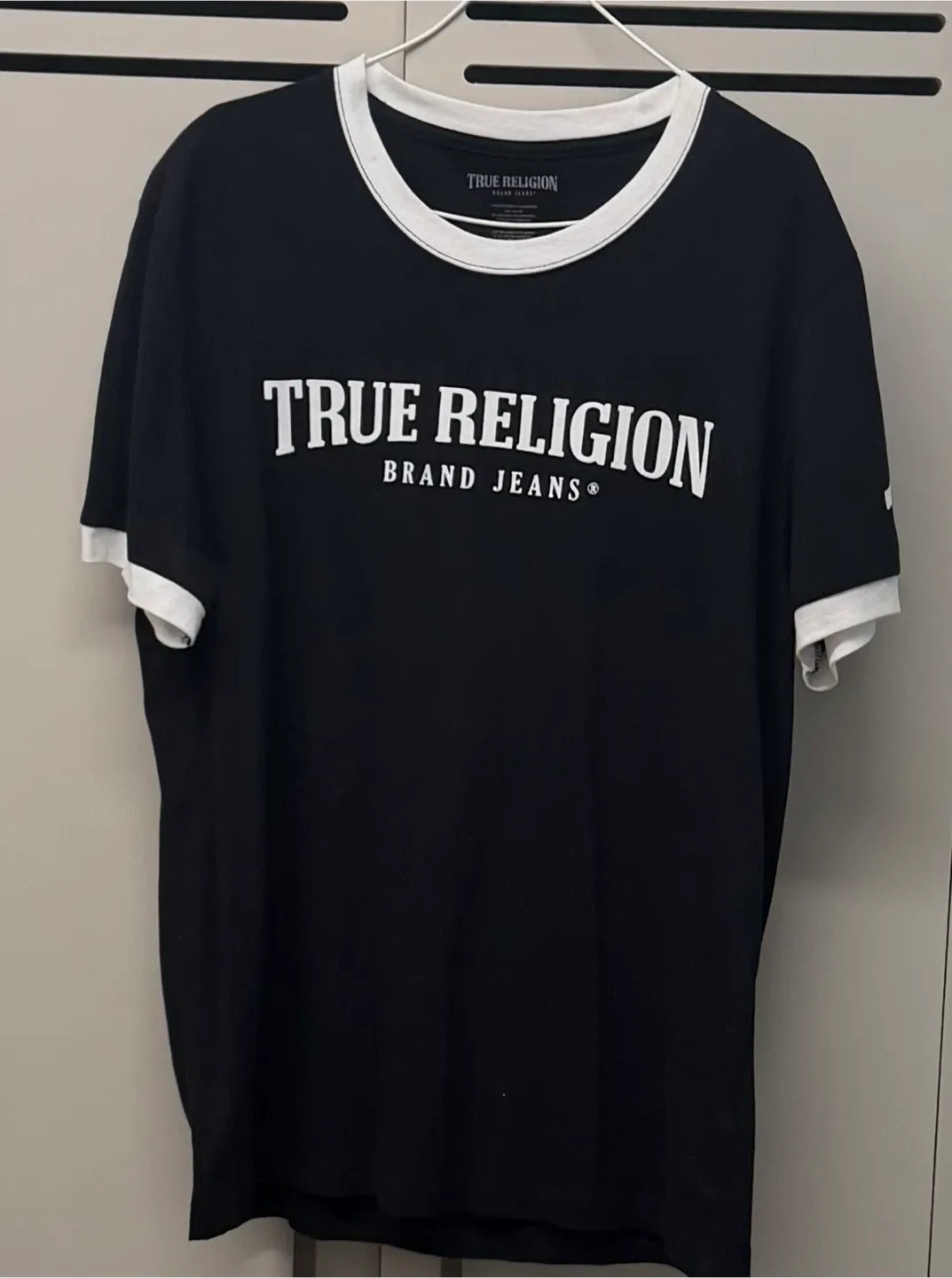 True Religion Black Ringer T-Shirt thumbnail