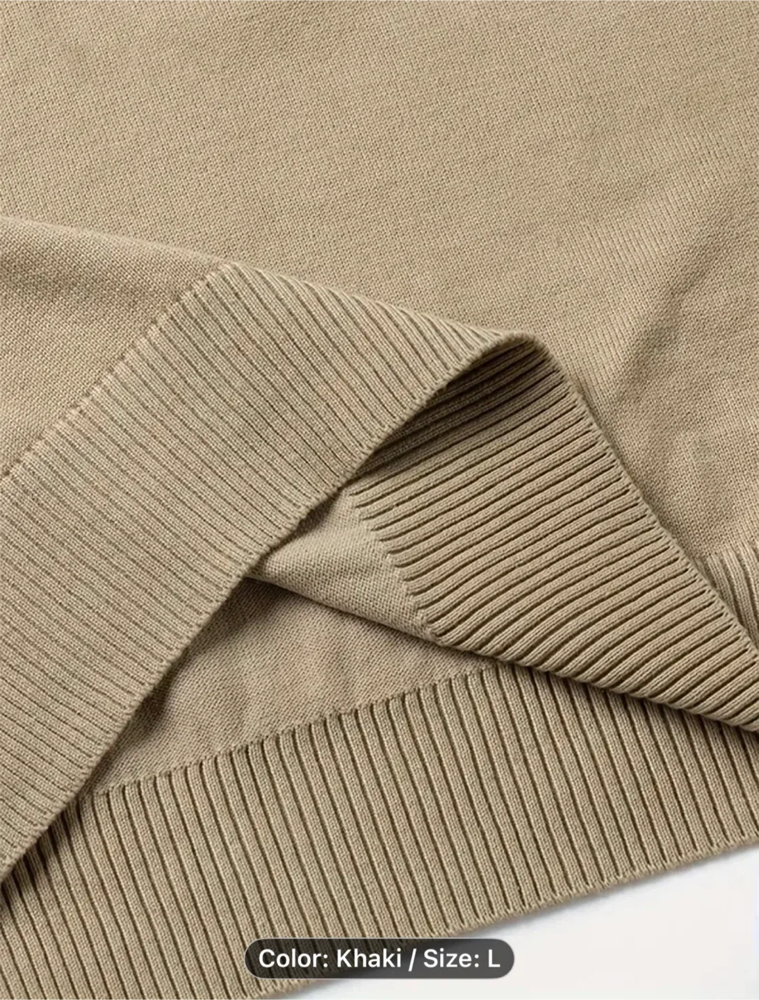 Men's Semi-Open Collar Striped Zip-Up Long Sleeve image indicator(3)