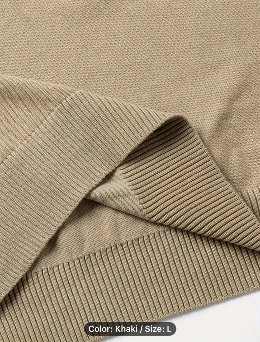 Men's Semi-Open Collar Striped Zip-Up Long Sleeve image indicator(7)