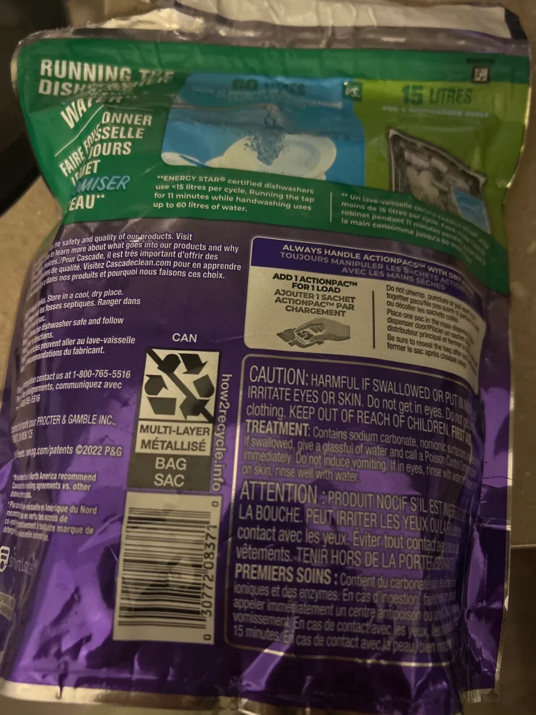 Cascade Platinum Plus Actionpacs - 21 Count image indicator(2)