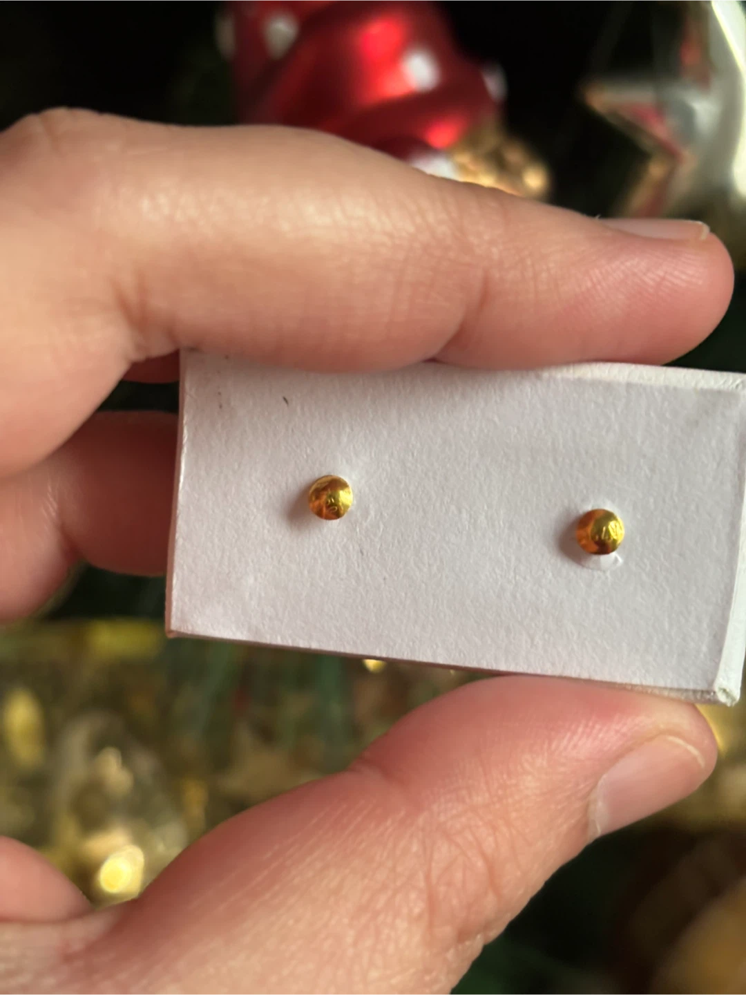 18k Screwstud earrings (lightweight) - photo 3