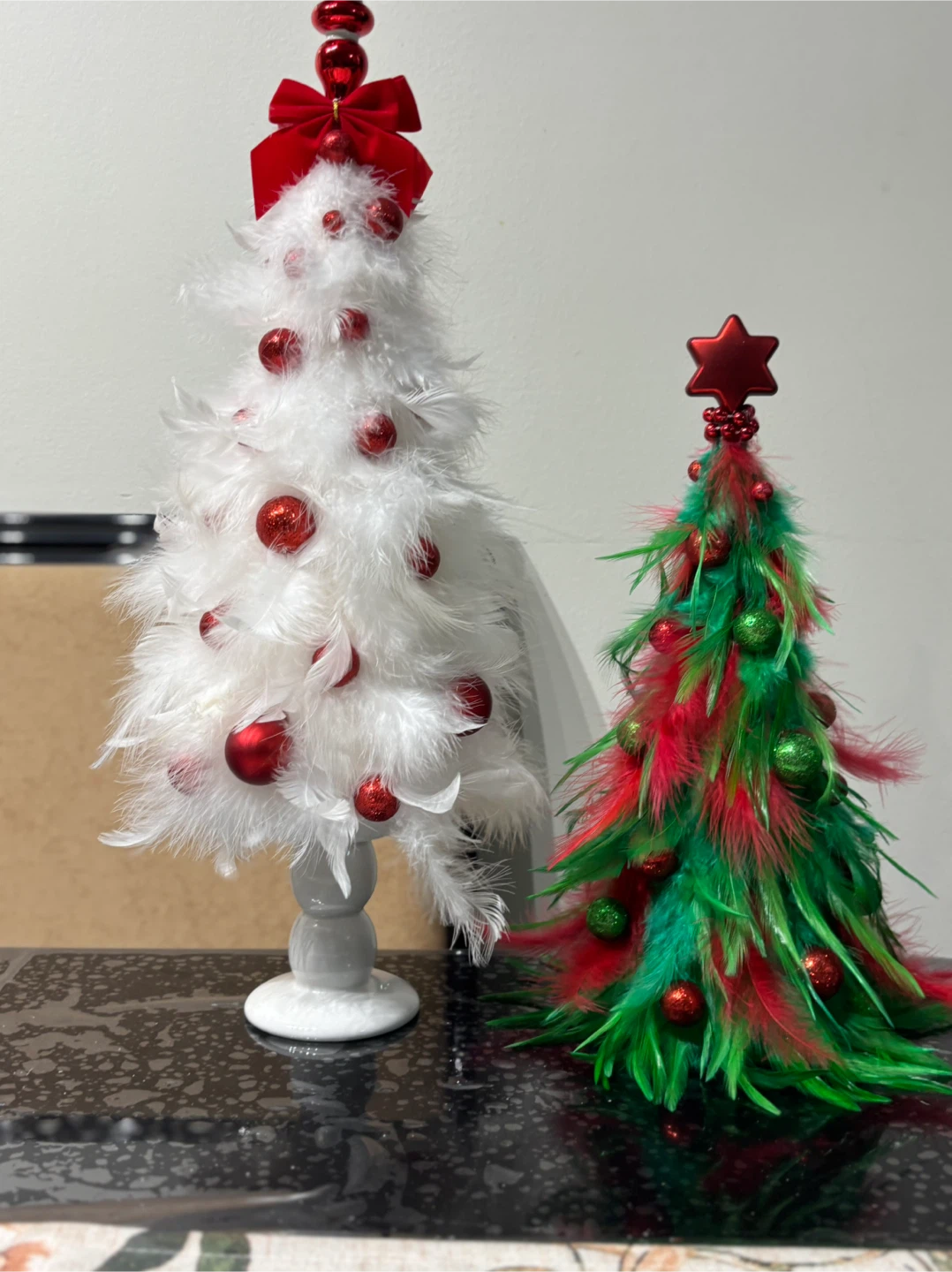 Feather Christmas trees - photo 3