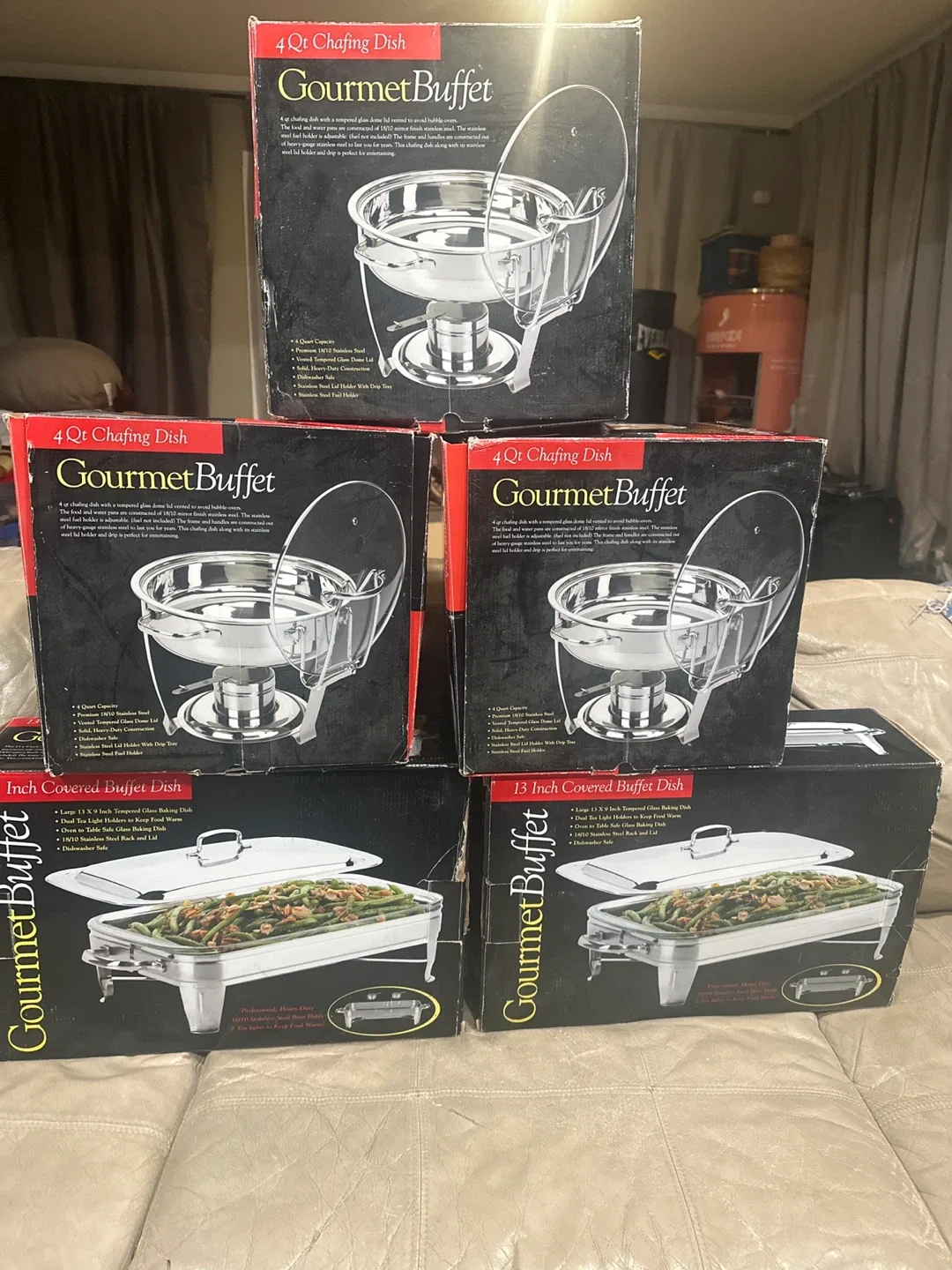 Gourmet Buffet Chafing & Baking Dishes - New in Box image indicator(2)