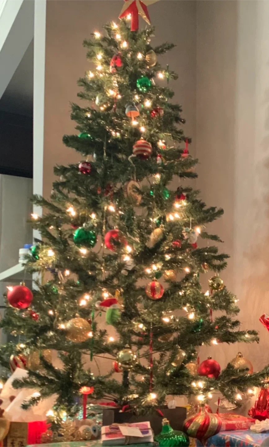 USED Home Accents 7 ft. Pre-Lit Noble Fir Christmas Tree image indicator(4)