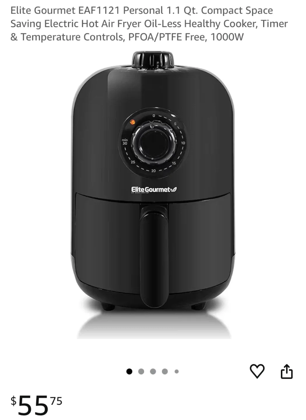 Elite Gourmet EAF1121 Air Fryer image indicator(5)