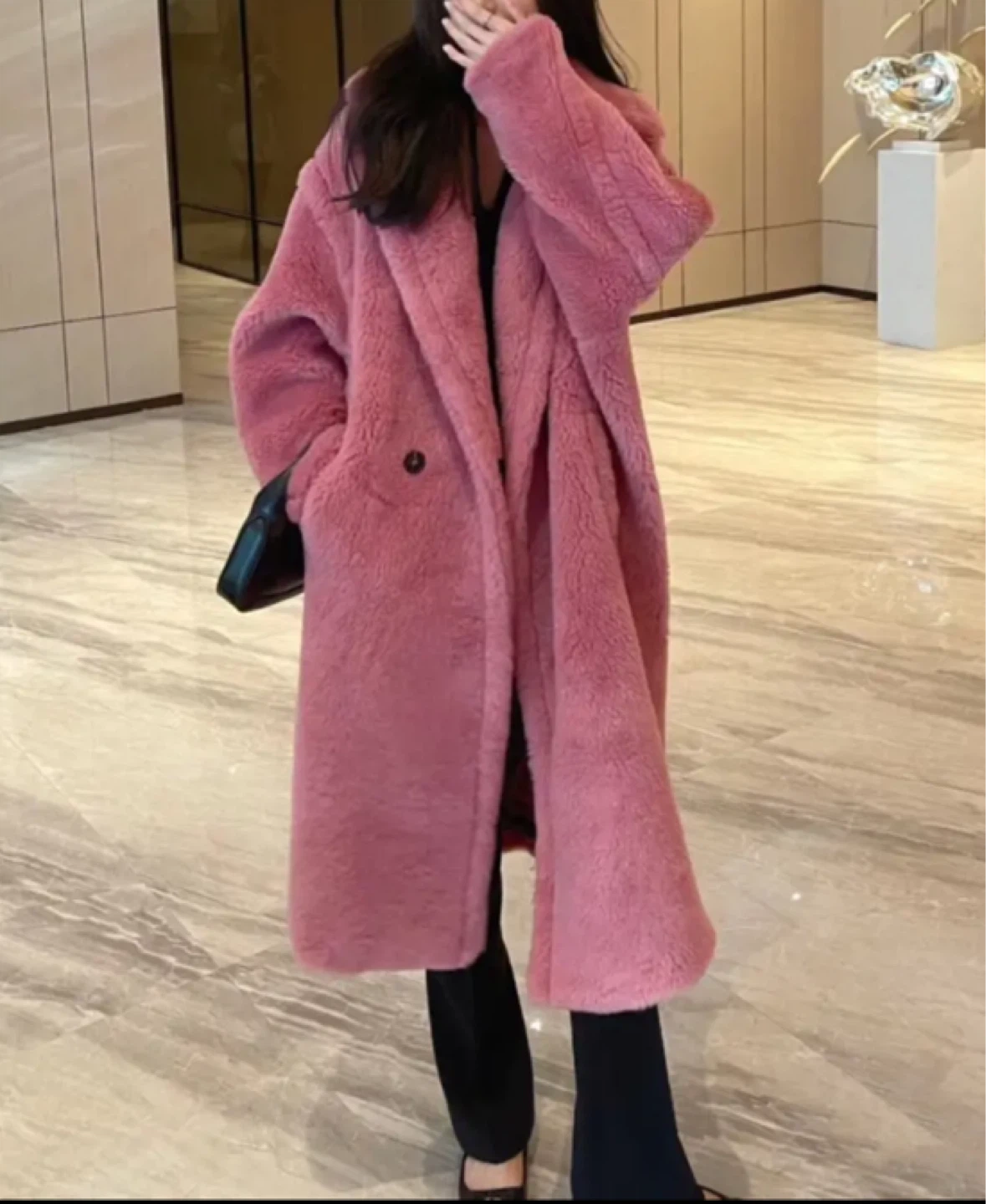 Pink Teddy Bear Coat