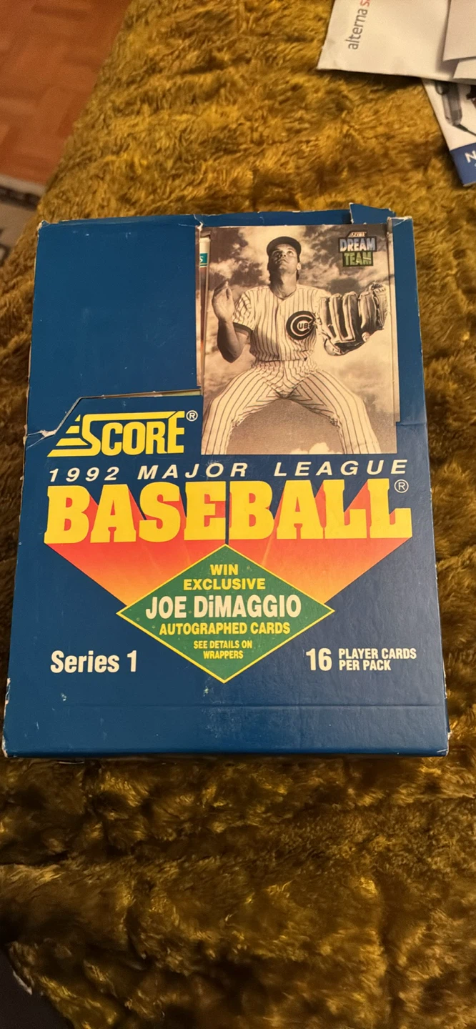 1992 Score Baseball Cards Series 1