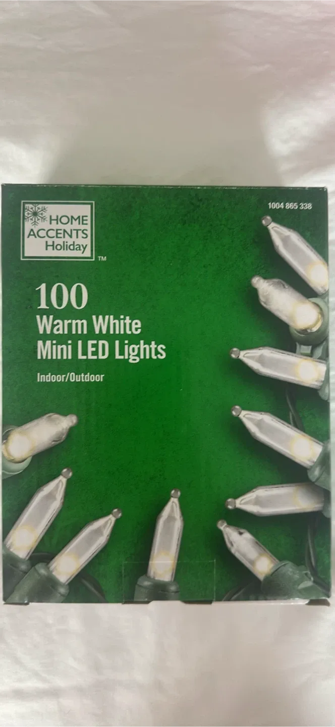 5 Set Home Accents 100 Warm White Mini LED Lights