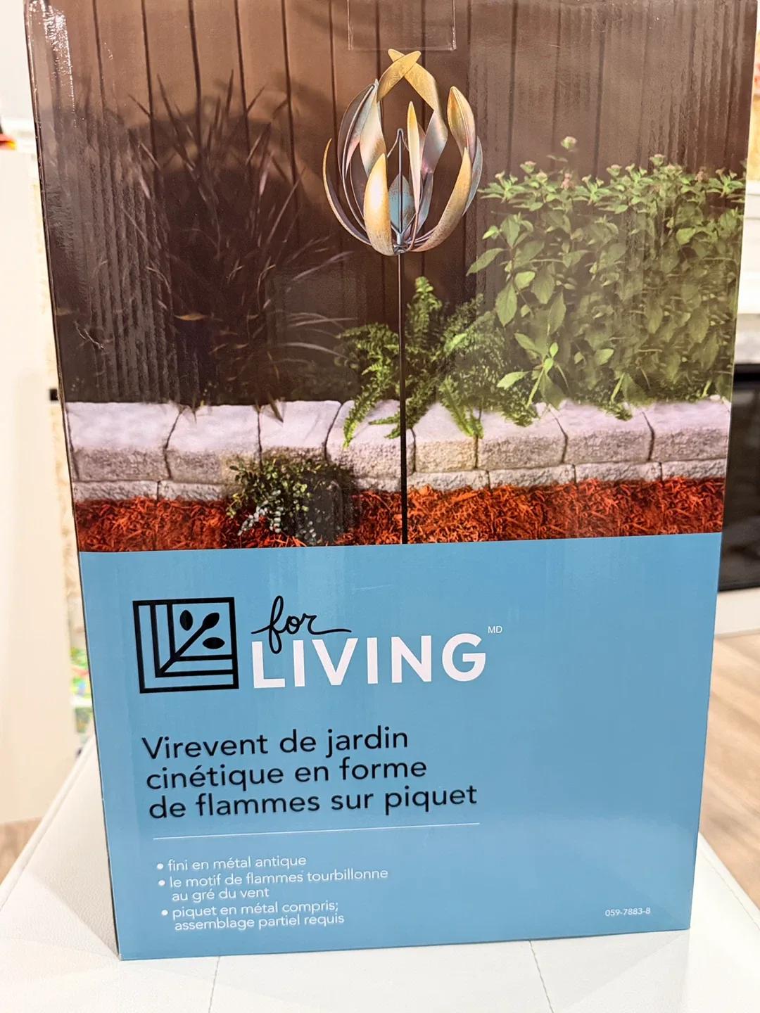 Holiday Gift-forLIVING Kinetic Flame Spinner Garden Stake image indicator(3)