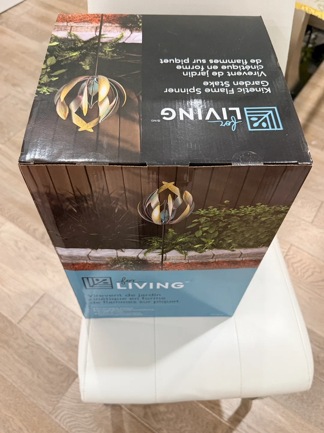 Holiday Gift-forLIVING Kinetic Flame Spinner Garden Stake image indicator(6)