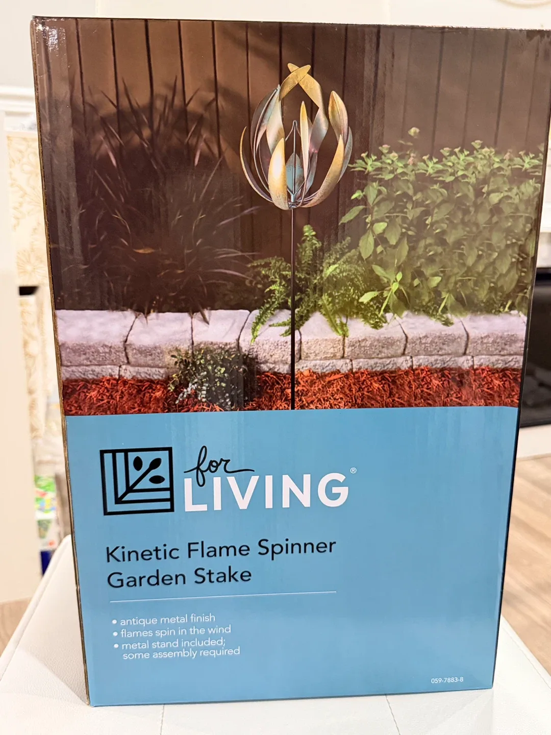 Holiday Gift-forLIVING Kinetic Flame Spinner Garden Stake image indicator(2)