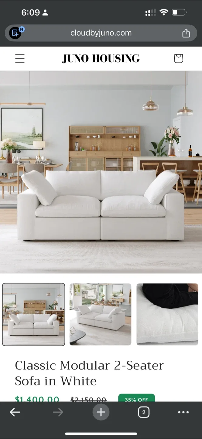 Juno Housing Classic Modular 2-Seater Sofa image indicator(4)