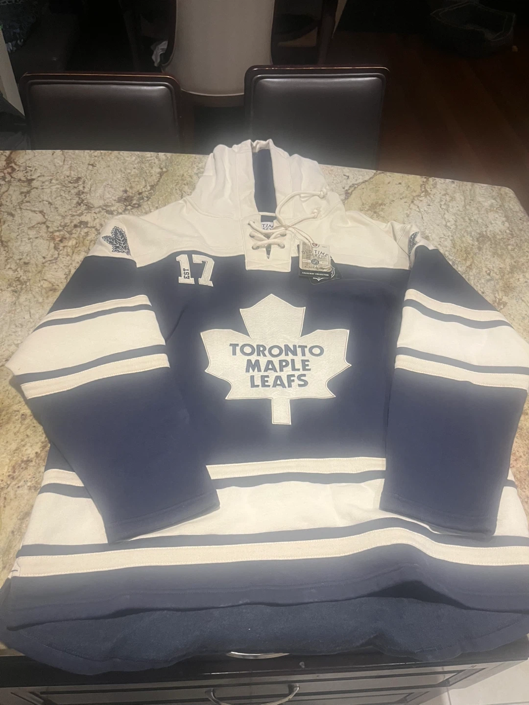 Old Time Hockey Toronto Maple Leafs Lace Jersey - XL