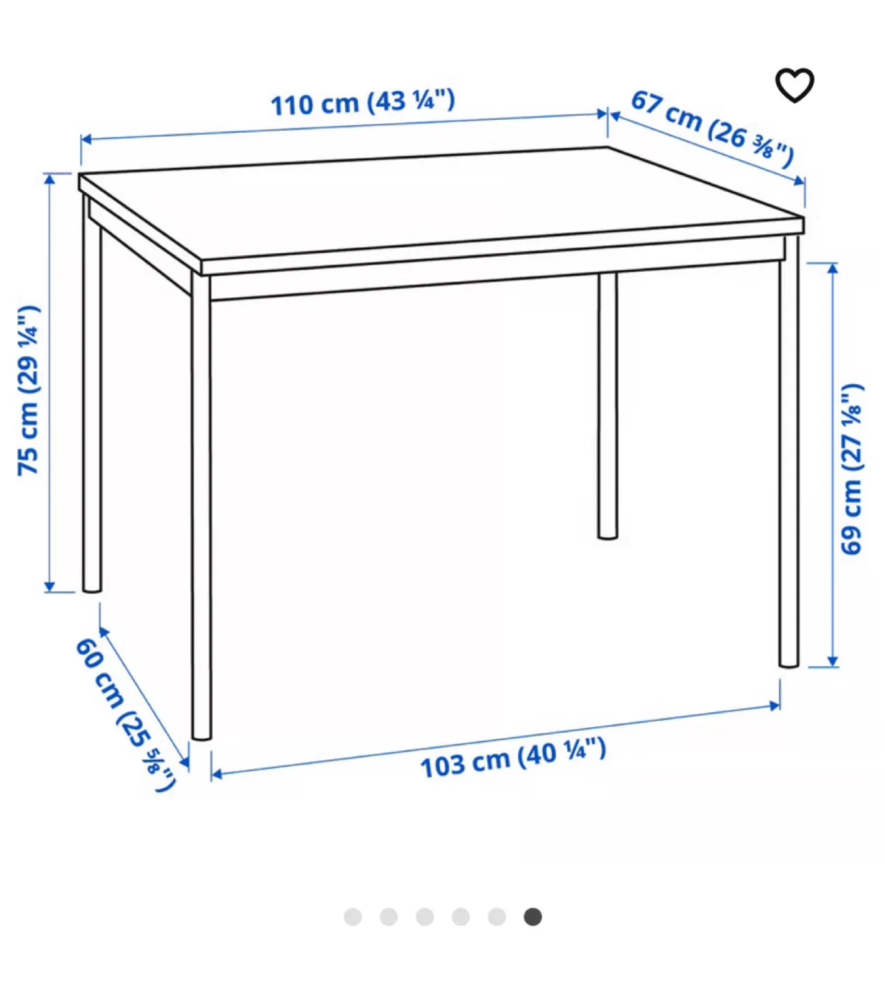 IKEA Black LERHAMN Table - Great Condition! image indicator(2)