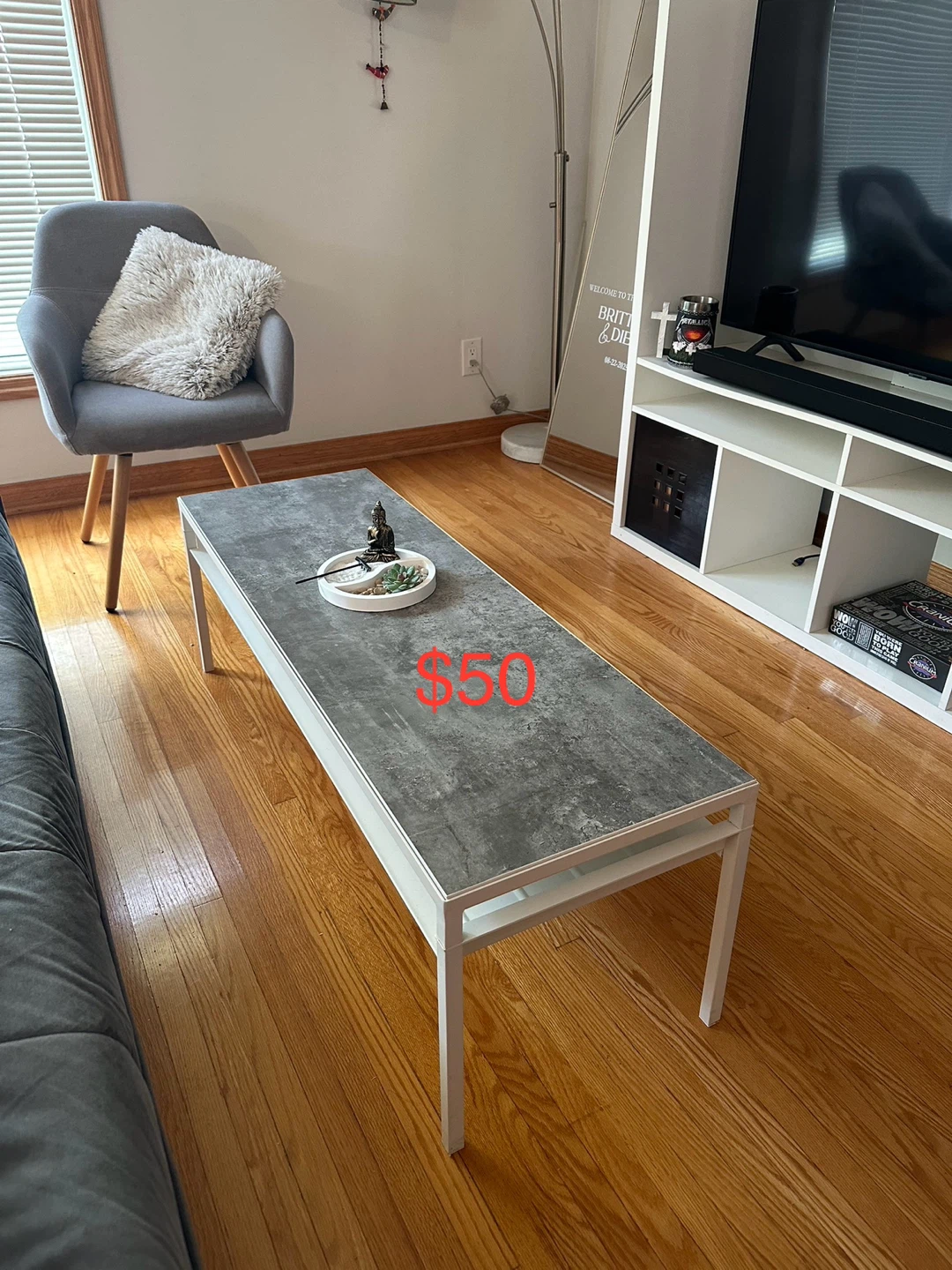 Coffee Table - Grey & White - photo 2