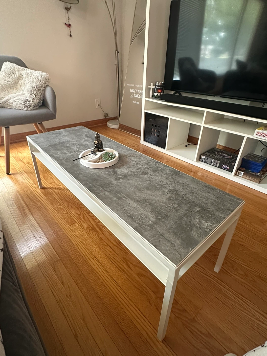 Coffee Table - Grey & White