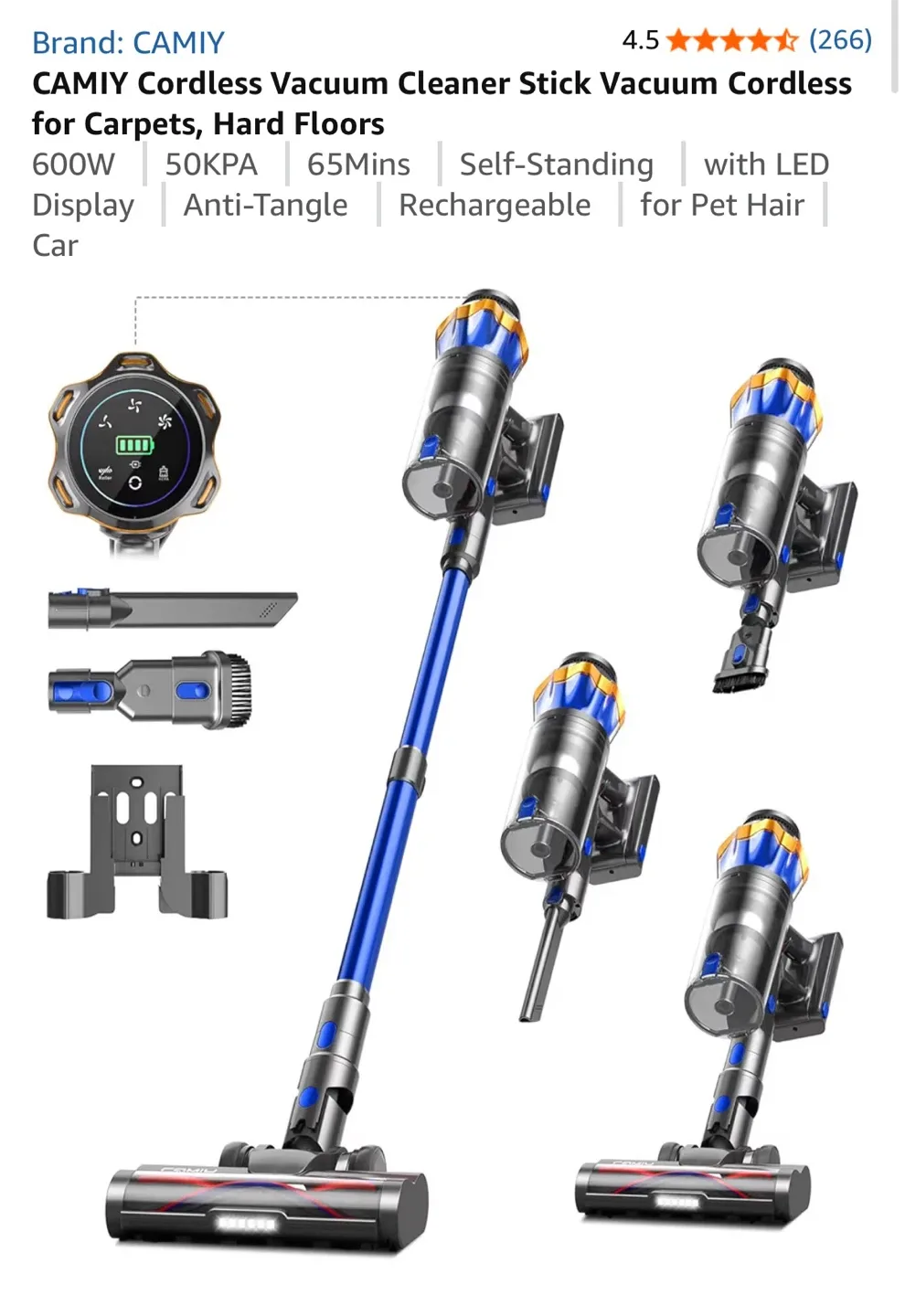 CAMIY Cordless Vacuum Cleaner - Energy 7