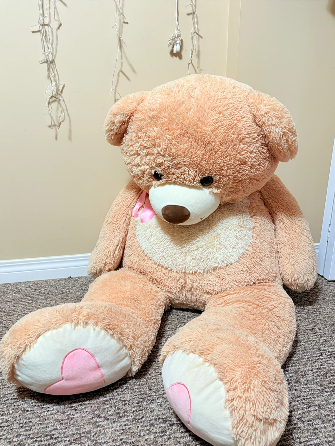 Giant Plush Teddy Bear 4.5 ft 🧸💛- Excellent Condition! - photo 3