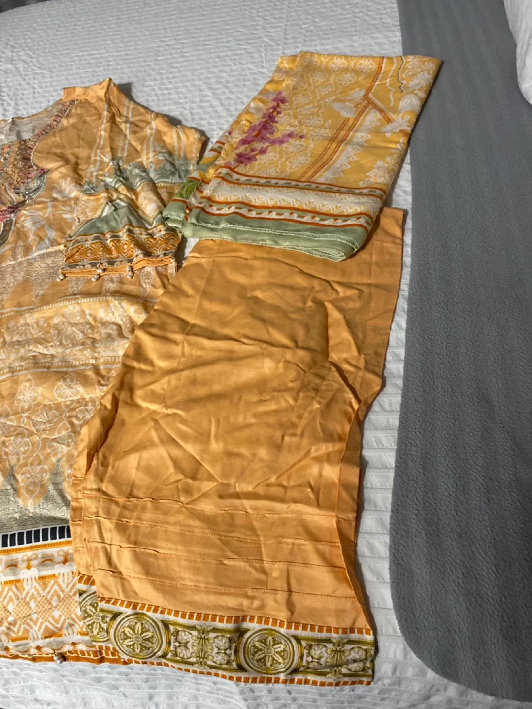 Orange Salwar Kameez Suit image indicator(3)