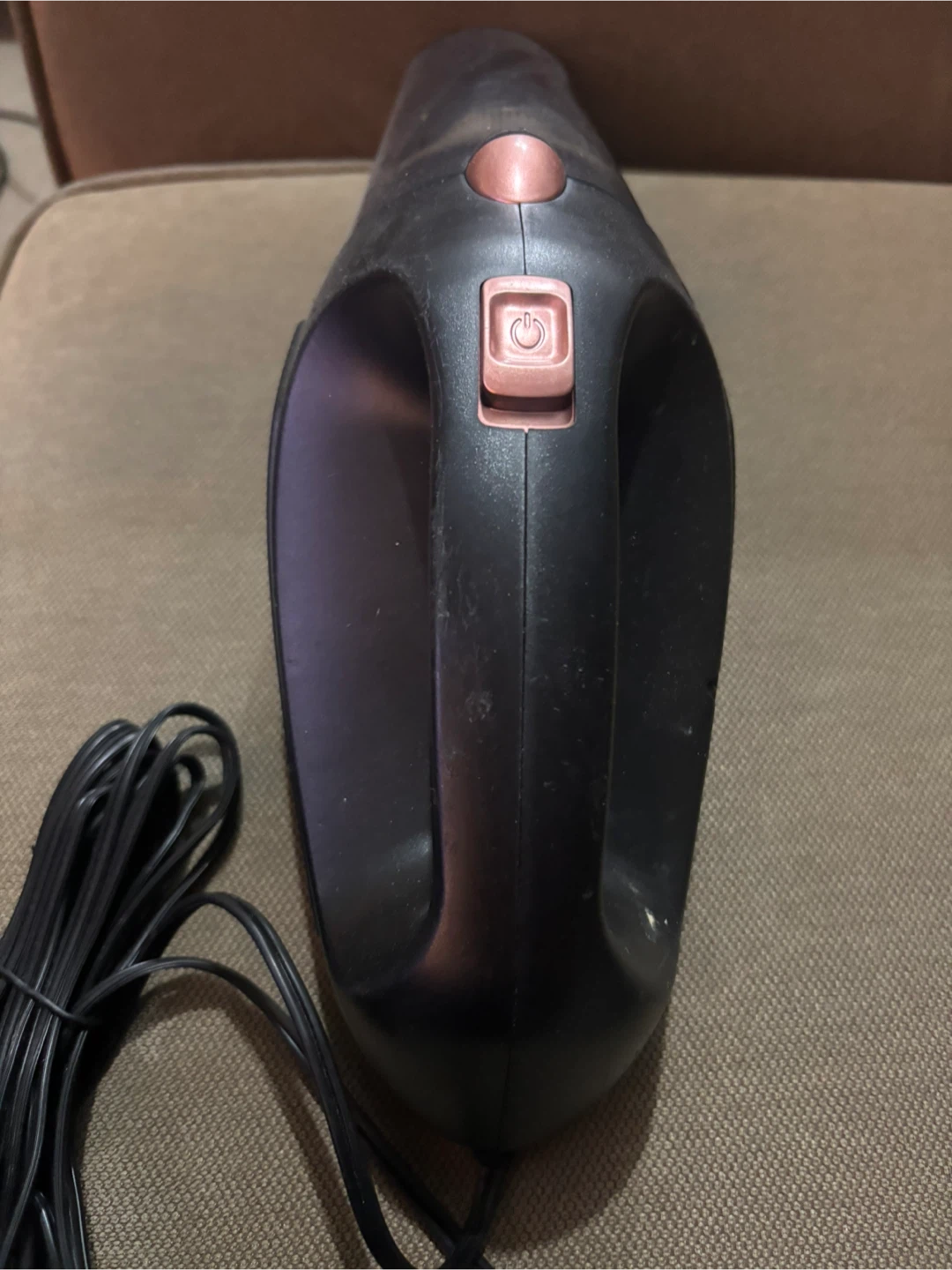 Black handheld vacuum cleaner