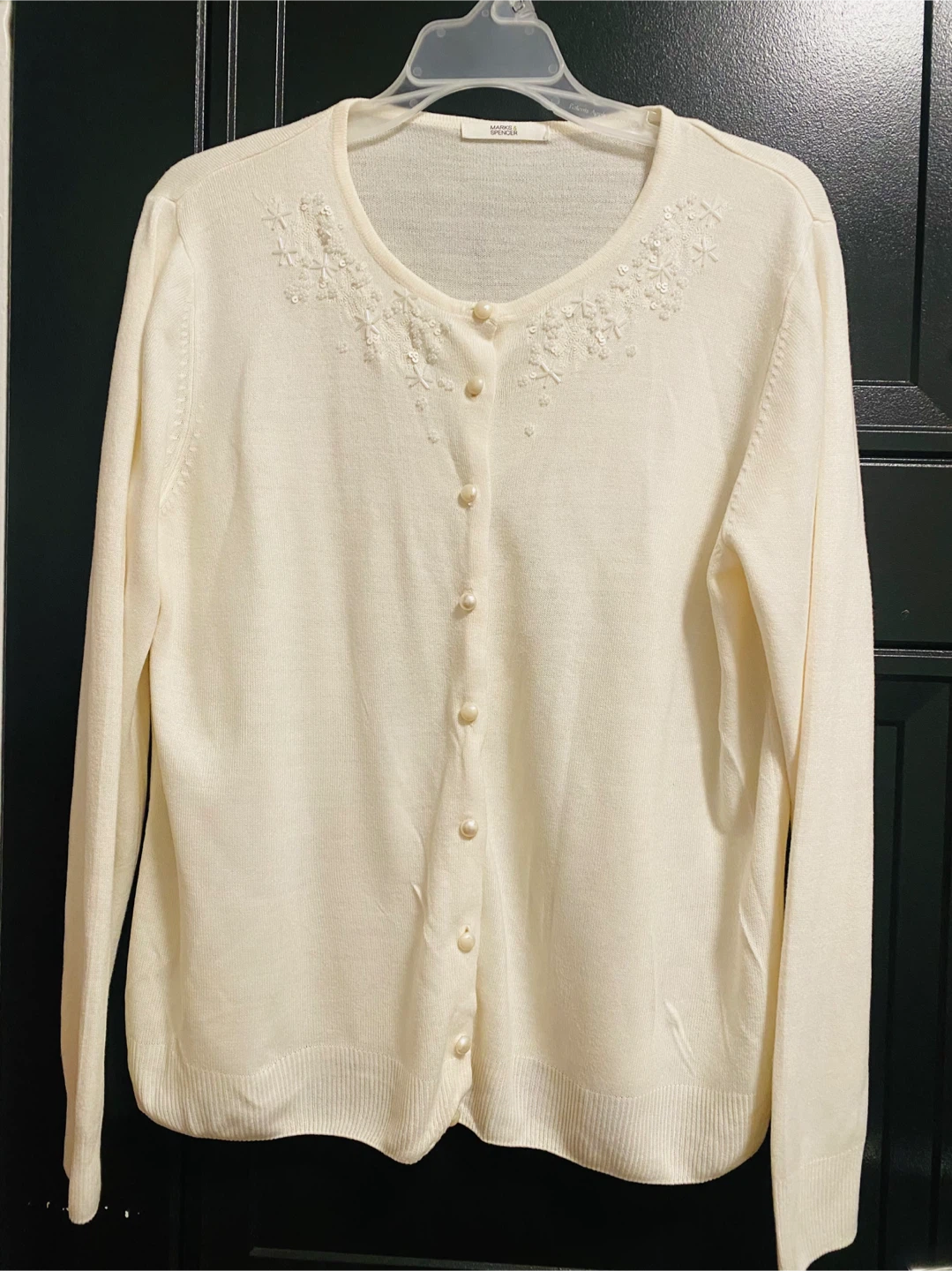 Marks & Spencer Buttermilk Cardigan - Size UK 18 (XL)