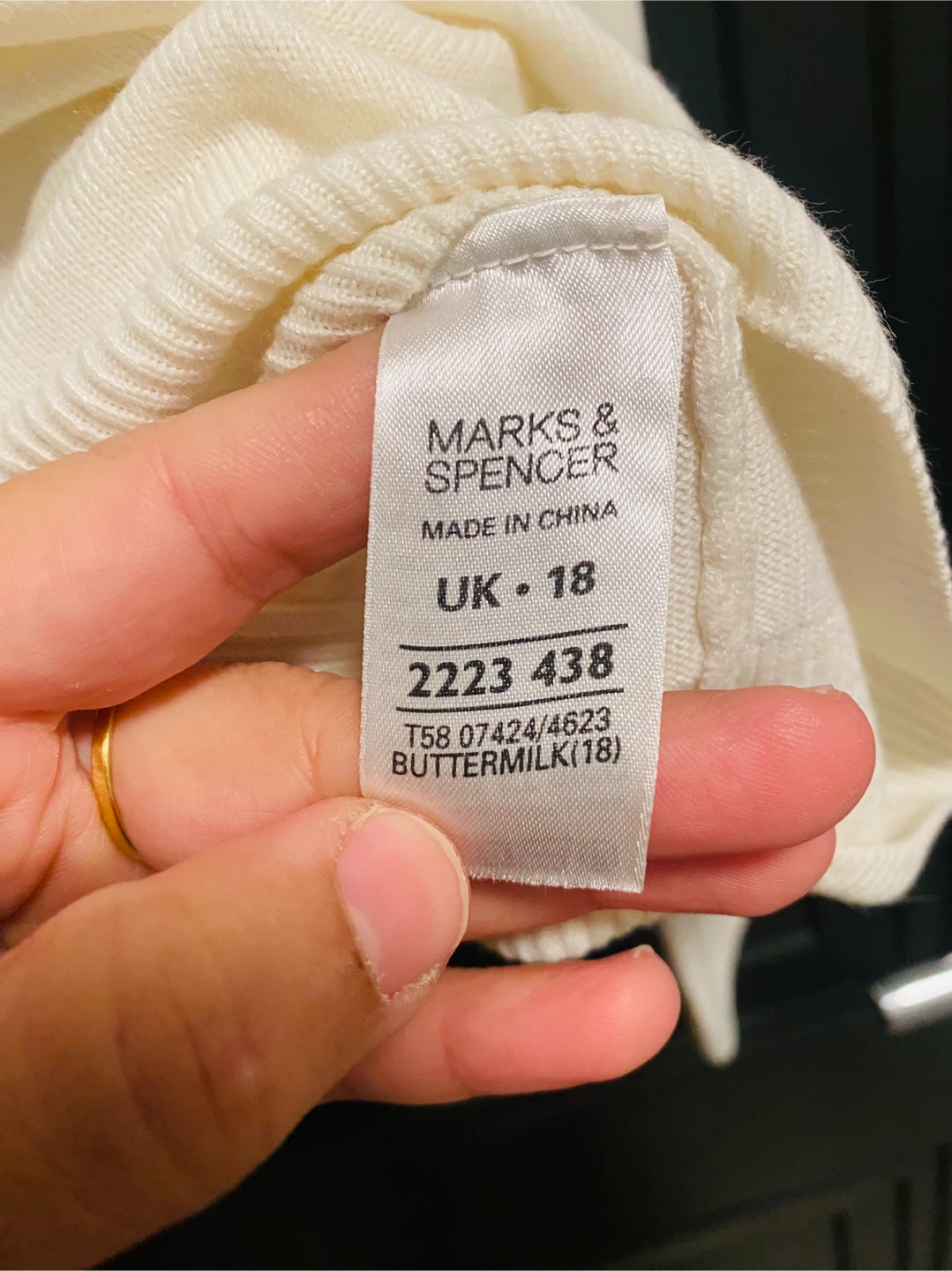 Marks & Spencer Buttermilk Cardigan - Size UK 18 (XL) - photo 5