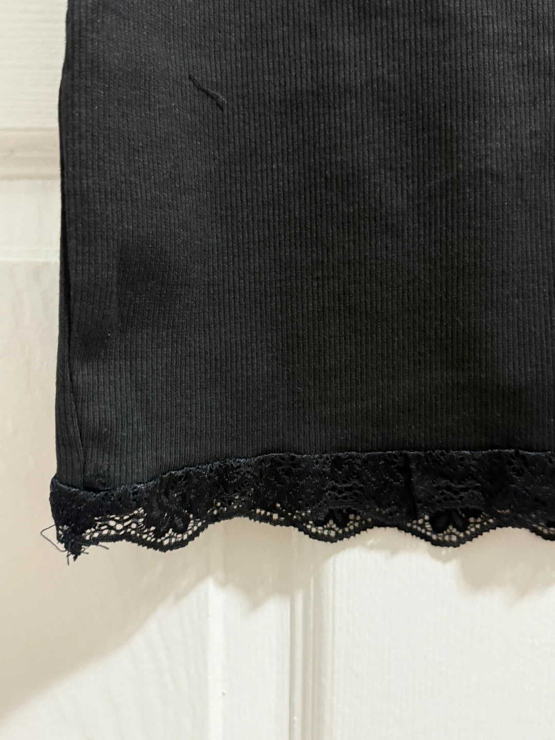 Black Lace Mini Slip Dress - photo 4