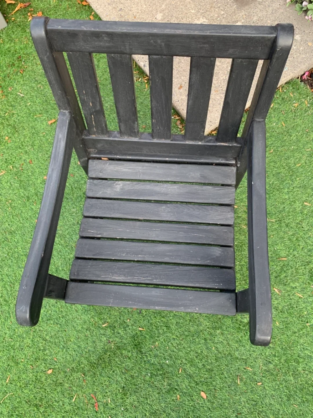 Black Wooden Outdoor Armchair - furniture / chairs image indicator(9)