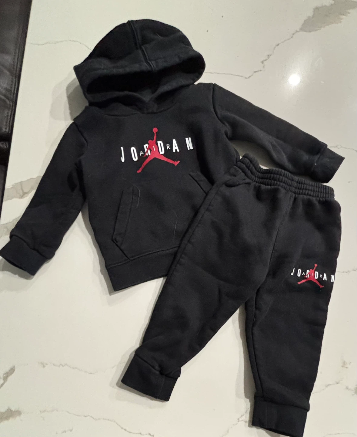 Jordan Infant Black Hoodie & Pants Set - Size 18M