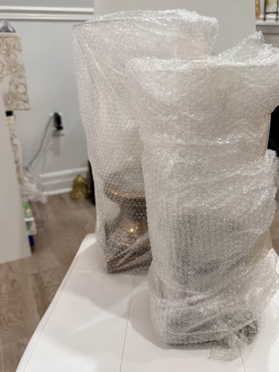 Holiday Gift- Set of 2 new Glass Lamps image indicator(5)